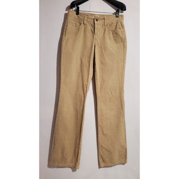 Express VTG Y2K Corduroy Bootcut Pants Womens Size 4 Mid Rise Tan Beige Cotton - Picture 1 of 9